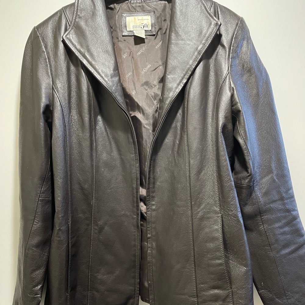 East 5th Women's Dark Brown Leather Jacket